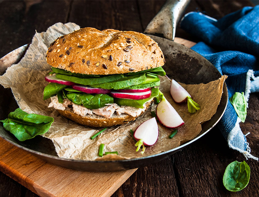Hamburguesa de atún