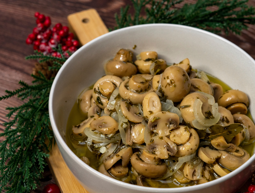 Hongos en escabeche
