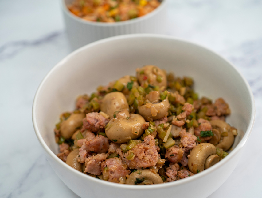 Hongos con chorizo