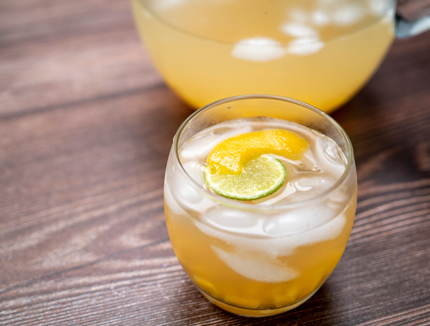 Limonada con melocotón