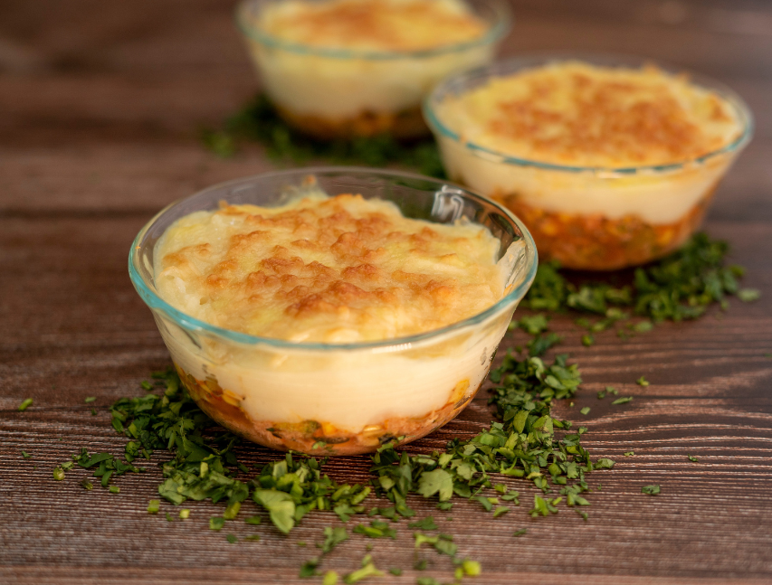 Pastel de papa con atún