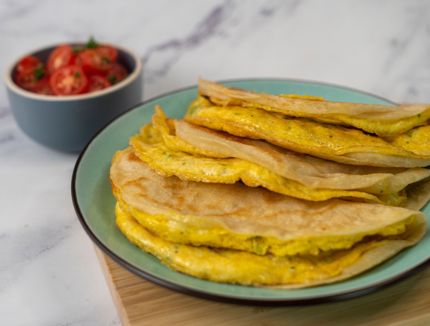 Quesadillas de maíz dulce y pollo