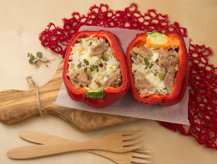 Chiles rellenos de atún y jalapeño
