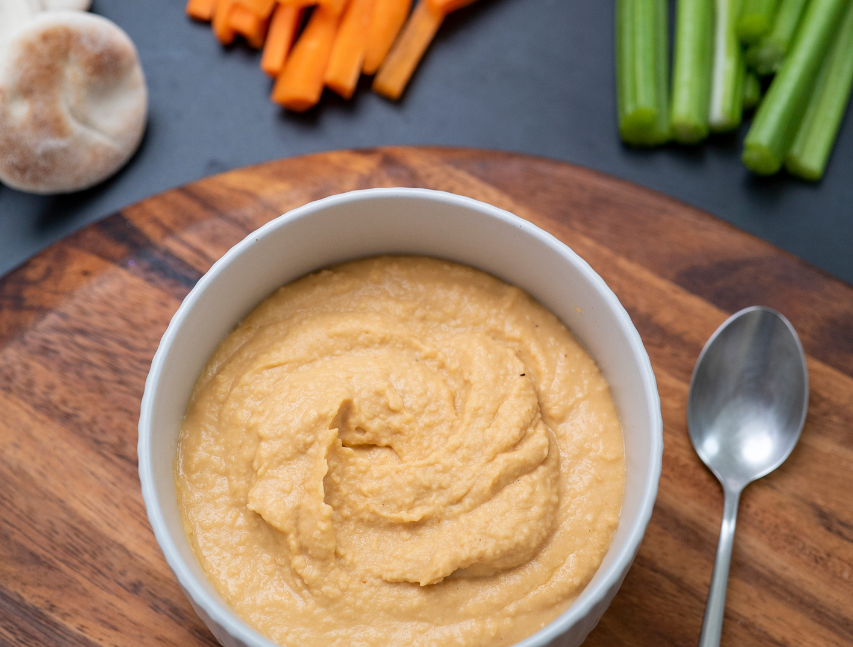 Hummus sabor a salsa búfalo