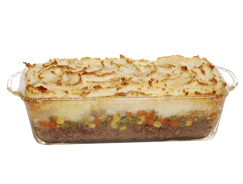 Puré de papa y vegetales mixtos