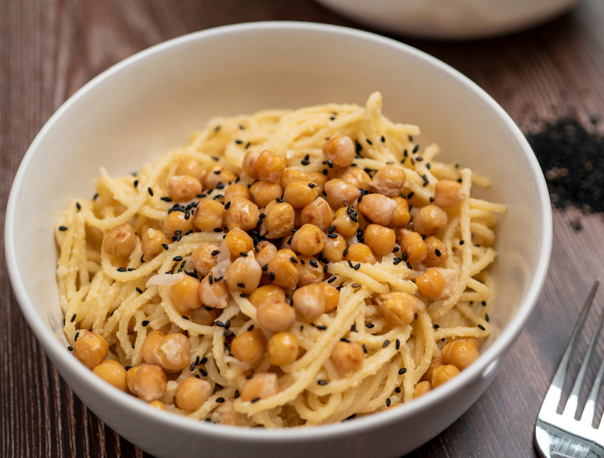 Pasta con hummus