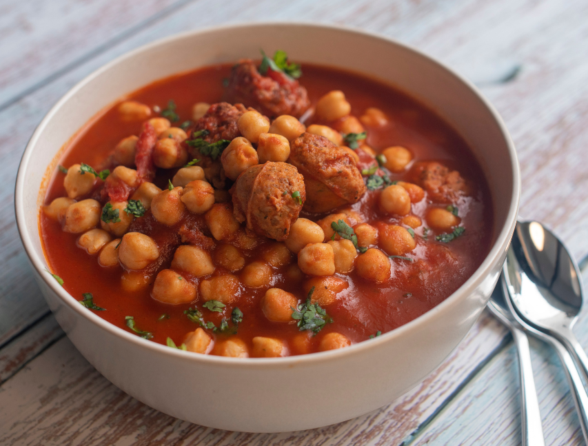 Garbanzos con chorizo