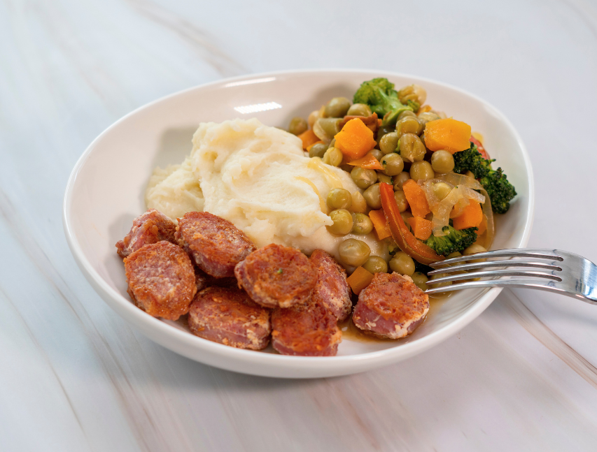 Bowl de chorizo y puré