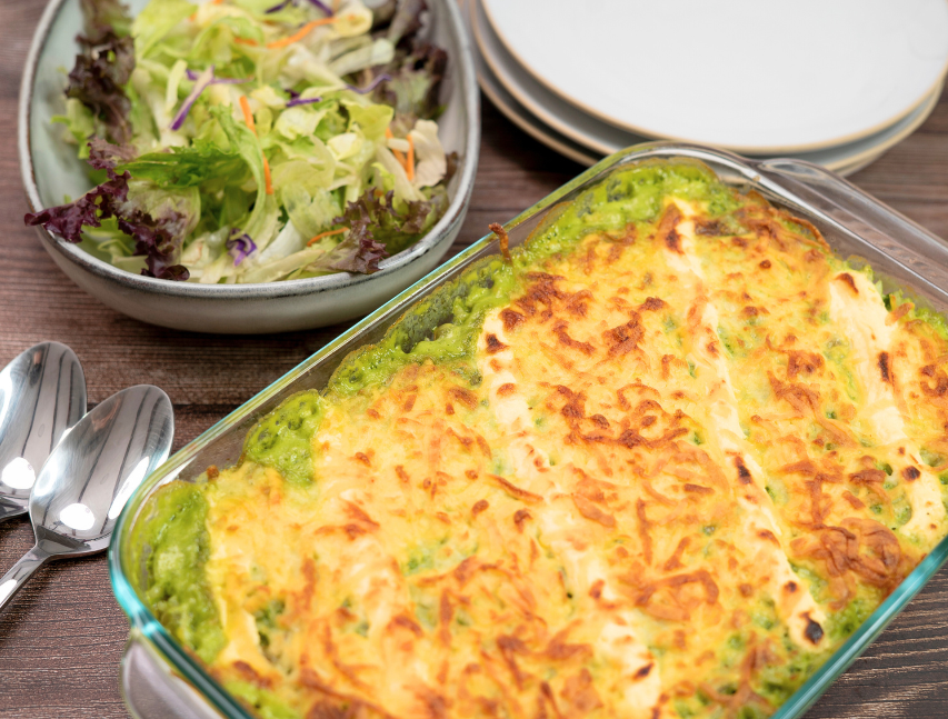 Arroz verde cremoso