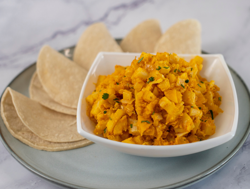 Picadillo de palmito y huevo